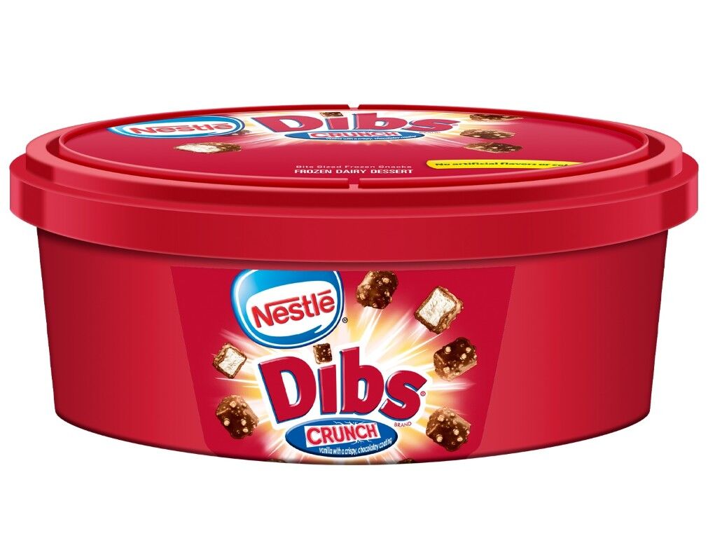 Nestle Dibs Vanilla Ice Cream with Crunch Coating, 4-Oz Food