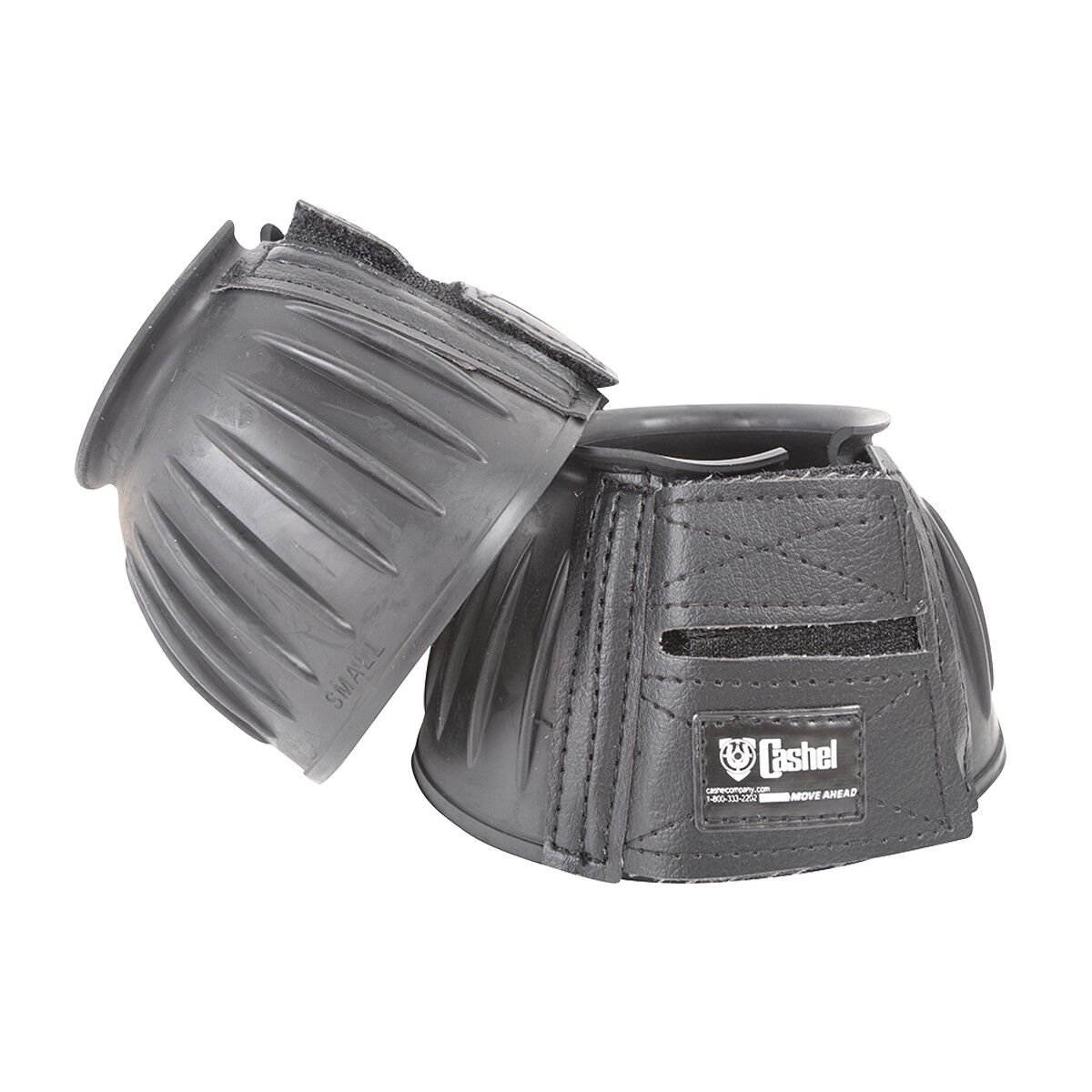 Cashel Black Large Rubber Bell Boots