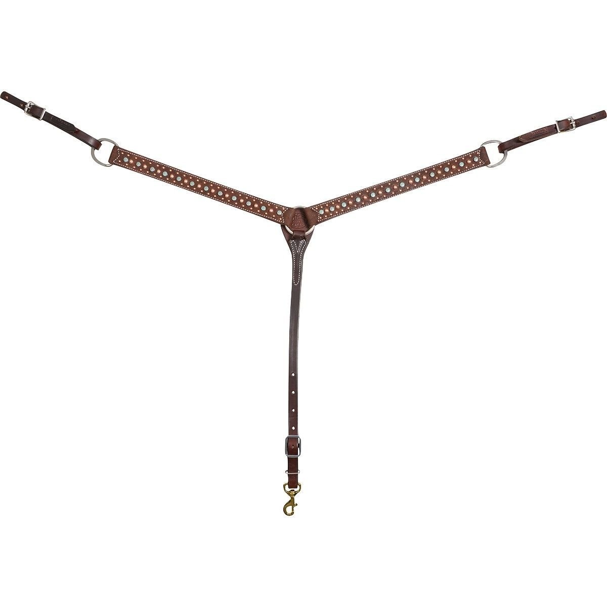 Martin Saddlery Breastcollar with Floral Spot Dots, 1.5-In