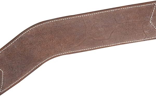Martin Saddlery Chocolate Roughout Leather Breast Collar, 2 3/4-In