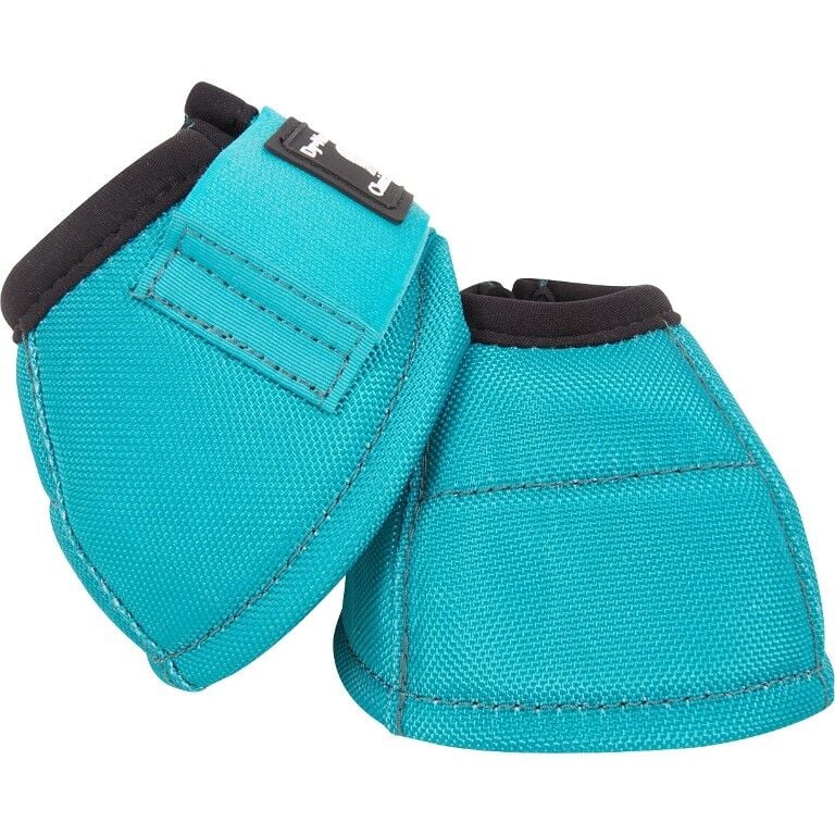 Classic Equine Large DyNo Turn Aqua Bell Boots