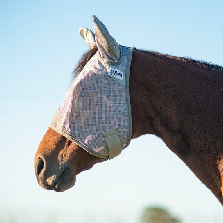 Cashel Large Gray Standard Crusader Fly Mask With Ears