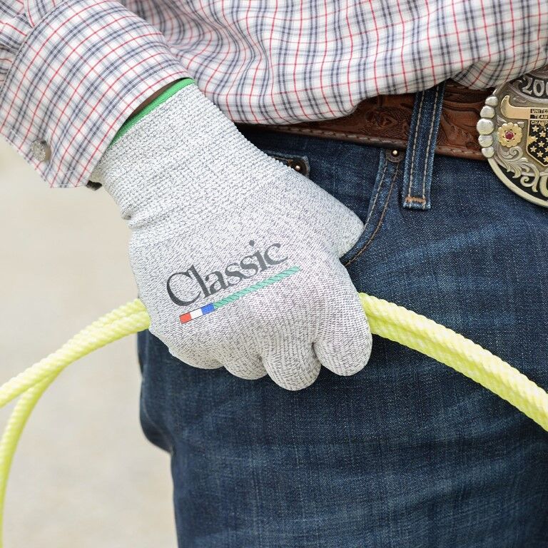 Classic Rope Medium High Performance HP White Roping Glove