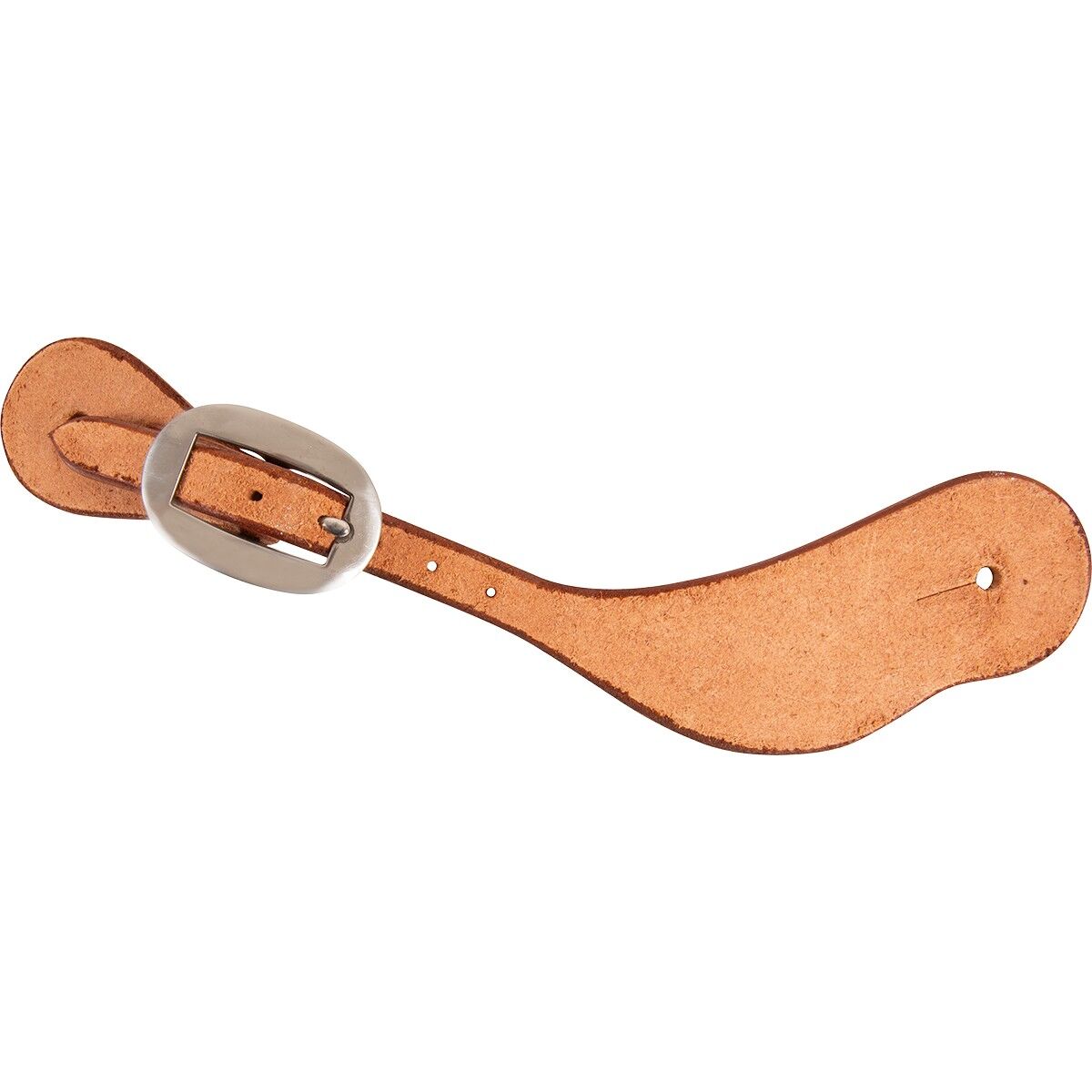 Martin Saddlery Natural Roughout Cowboy Spur Strap With Heat Colored Buckle