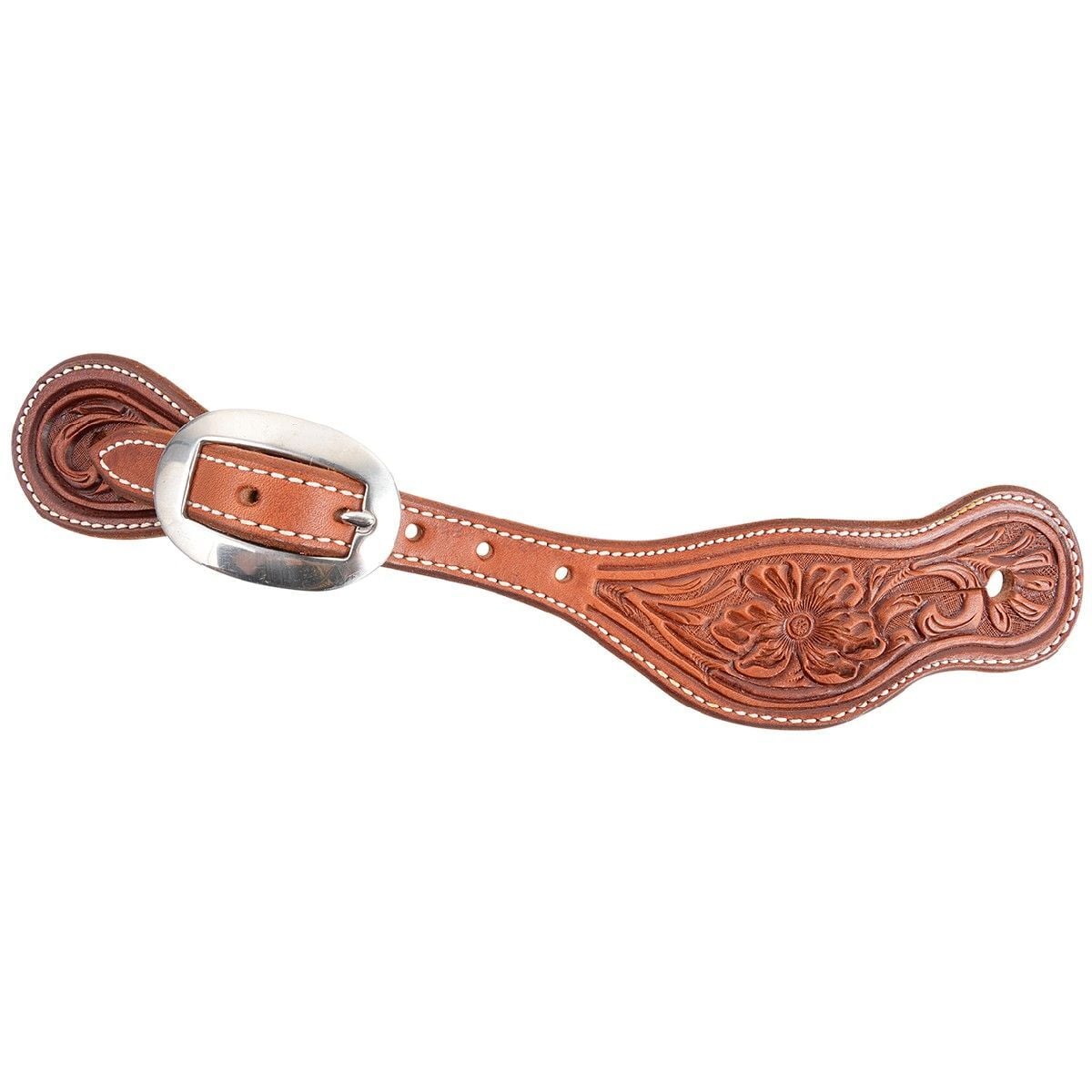 Martin Saddlery Rancher Spurstraps with Alpine Flower