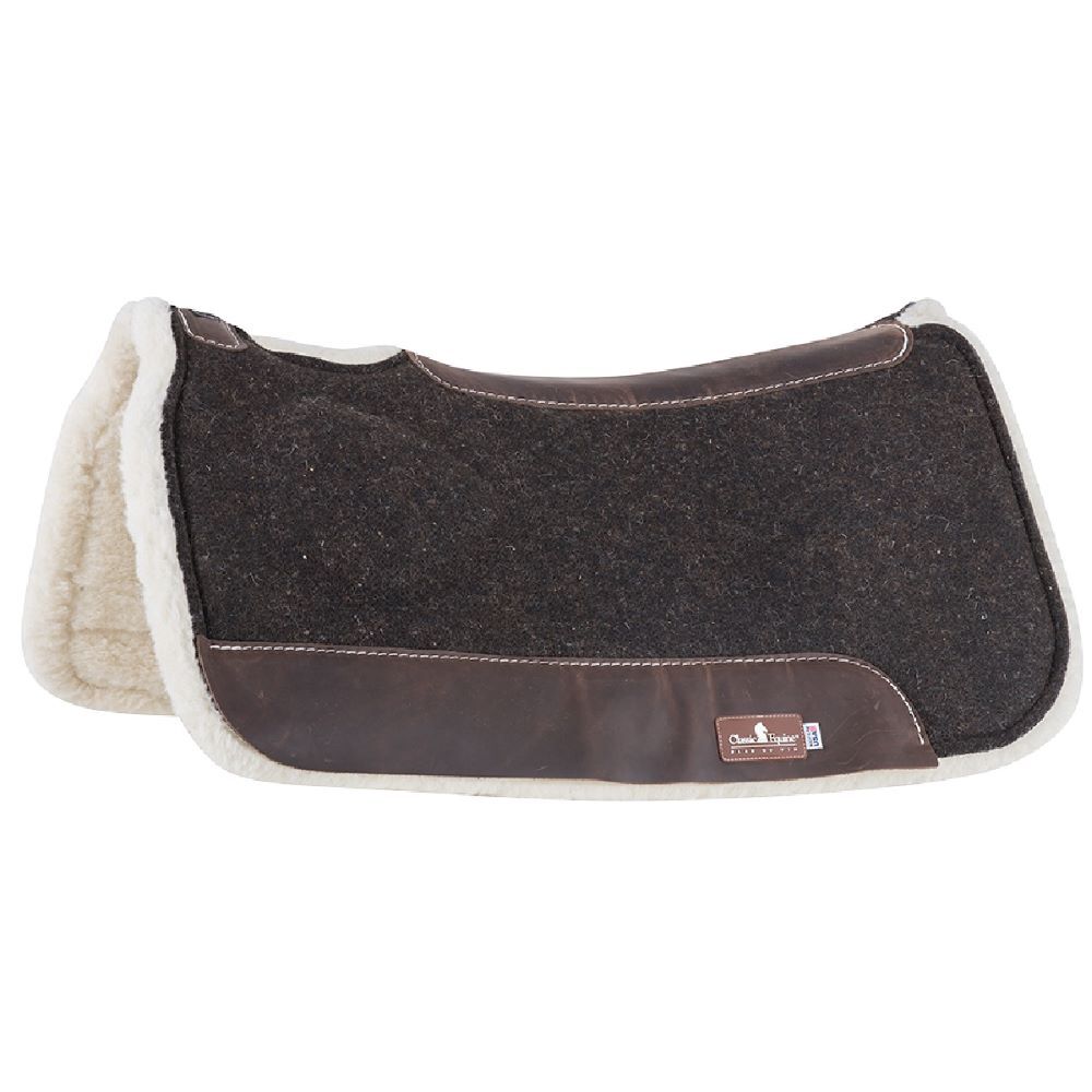 Classic Equine Black BioFit Correction Saddle Pad, 31-In x 32-In x 1-In