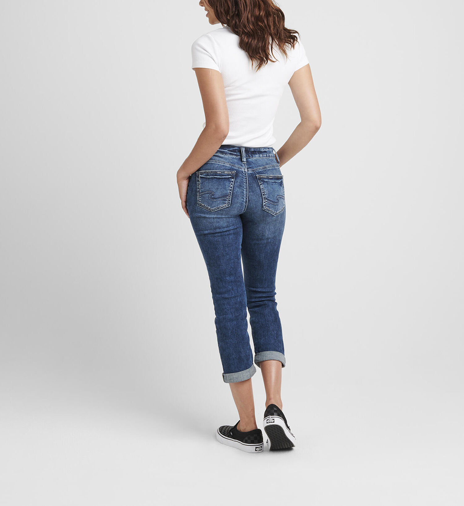 Silver Jeans Co. Women's Suki Mid Rise Capri