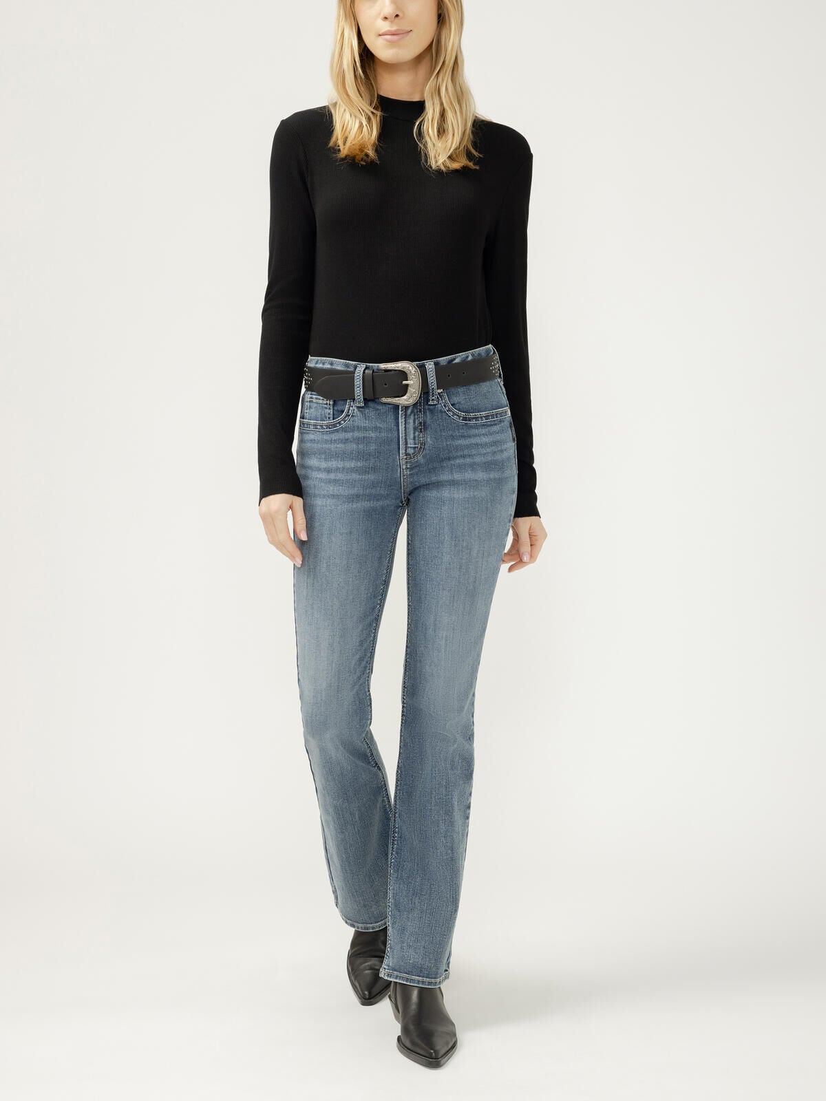 Silver Jeans Co. Women's Suke Mid Rise Bootcut Frontier Strong Jeans