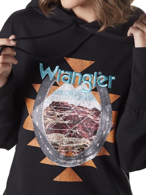 Wrangler Women's Retro Western Vintage Graphic Hoodie