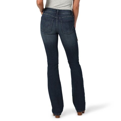 Wrangler Women's Mid Rise Essential Bootcut Jean inTaylor