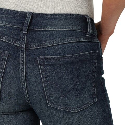 Wrangler Women's Mid Rise Essential Bootcut Jean inTaylor