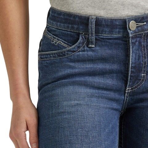 Wrangler Women's Ultimate Riding Jean Willow Mid-Rise Bootcut Jean in Ellery