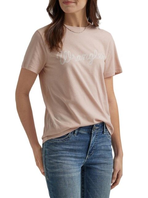 Wrangler Women's Rope Logo Regular Fit T-Shirt