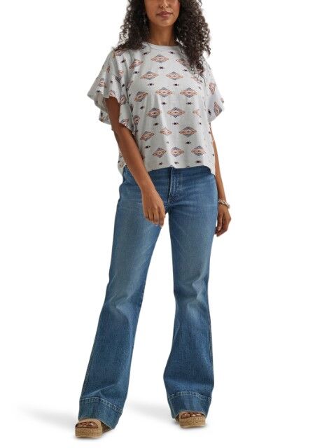 Wrangler Women's Retro Americana Shirt in Blue