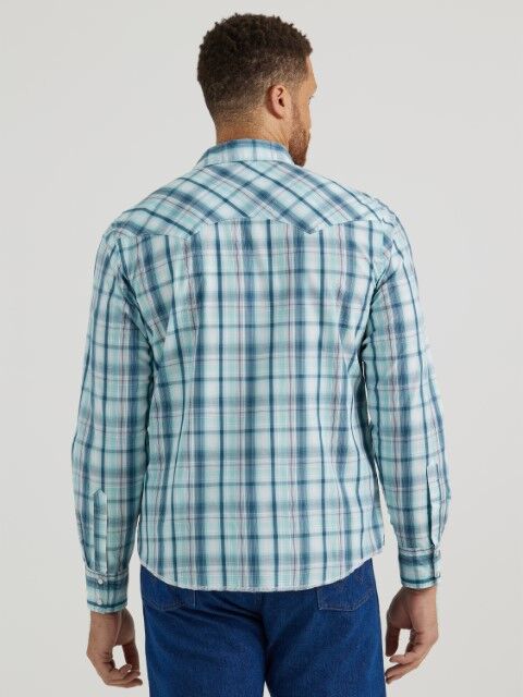 Wrangler Men's Fashion Snap Long Sleeve Shirt