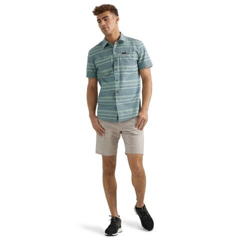 Wrangler Men's ATG X Wrangler Short Sleeve Breeze Shirt in Fade