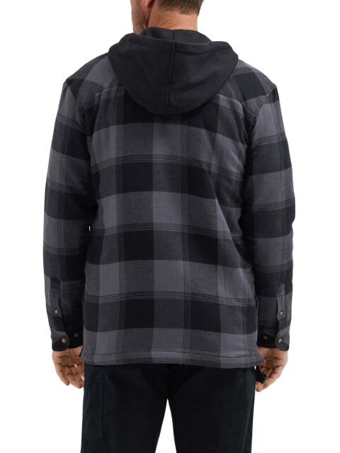 Wrangler Men's Riggs Workwear Relaxed Fit Flannel Hooded Jacket