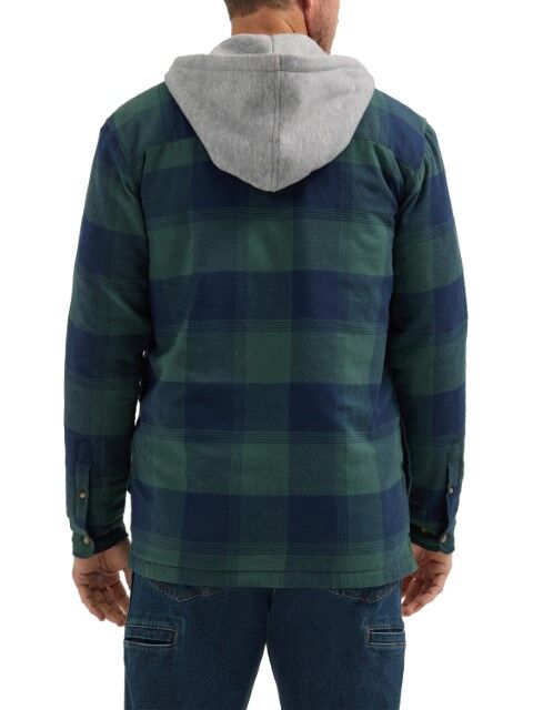 Wrangler Men's Riggs Workwear Relaxed Fit Flannel Hooded Jacket