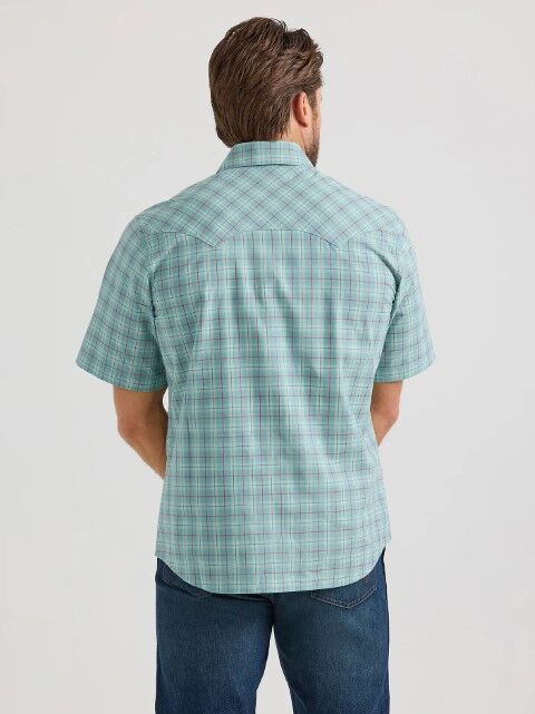 Wrangler Men's Wrangler Retro Short Sleeve Sawtooth Pocket Western Snap Shirt