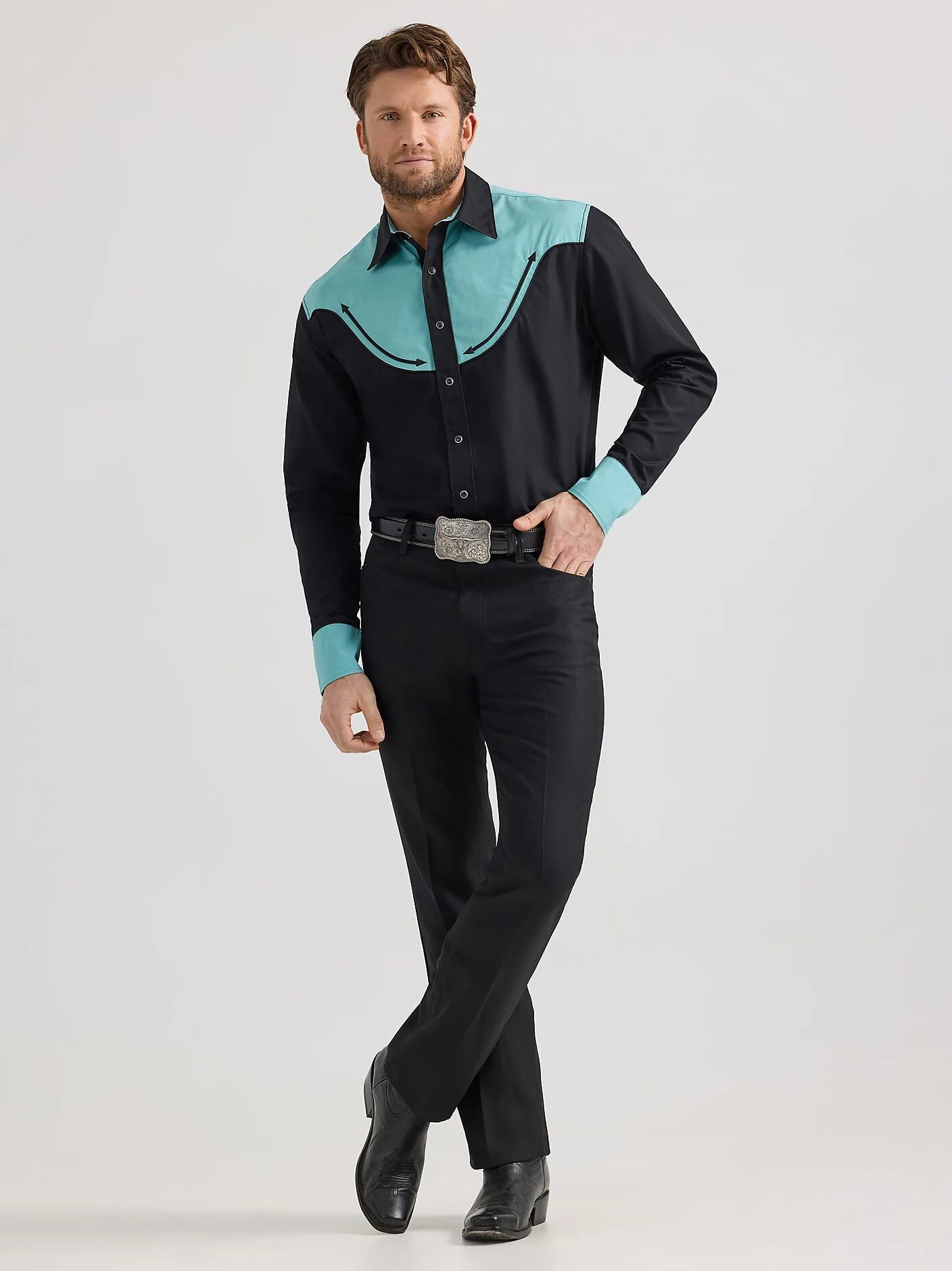 Wrangler Men's Wrangler Rodeo Ben Western Snap Shirt