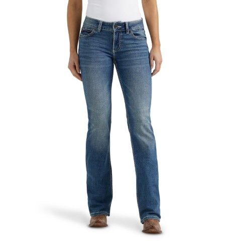 Wrangler Women's Retro Mae Mid Rise Jean in Deadwood Pants