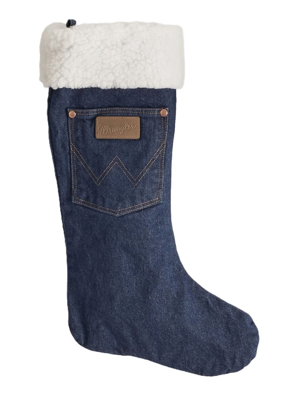 Wrangler Sherpa Denim Christmas Stocking