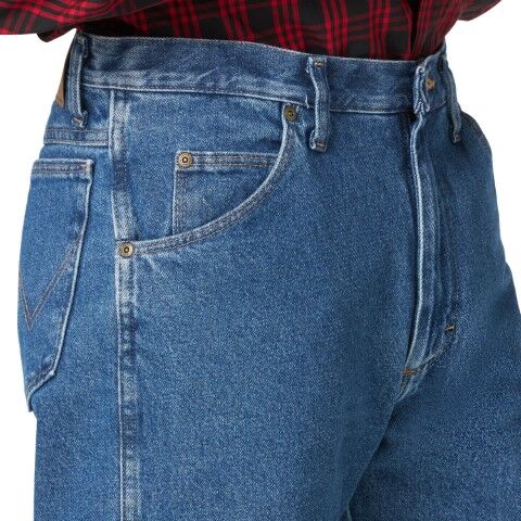 Wrangler Men's Rugged Wear Thermal Jean in Stonewashed 