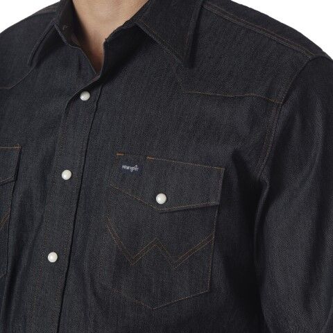 Wrangler Men's Advanced Comfort Workshirt in Denim