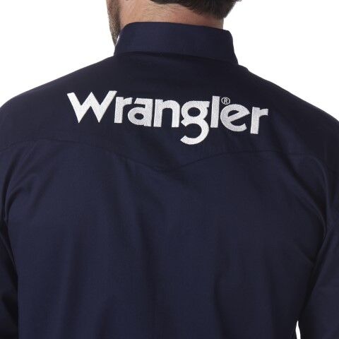 Wrangler Men's Logo Long Sleeve Shirt