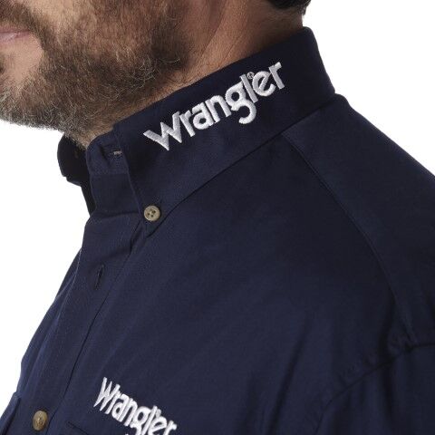 Wrangler Men's Logo Long Sleeve Shirt