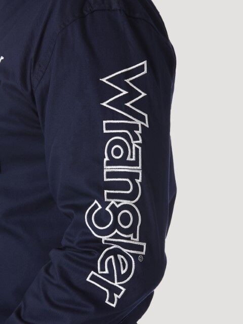 Wrangler Men's Logo Long Sleeve Shirt