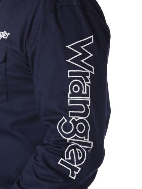 Wrangler Men's Logo Long Sleeve Shirt