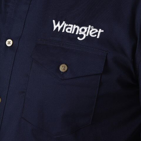 Wrangler Men's Logo Long Sleeve Shirt