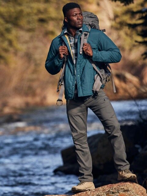 Wrangler Men's ATG Synthetic Utility Pant in Dark Shadow Dark Shadow