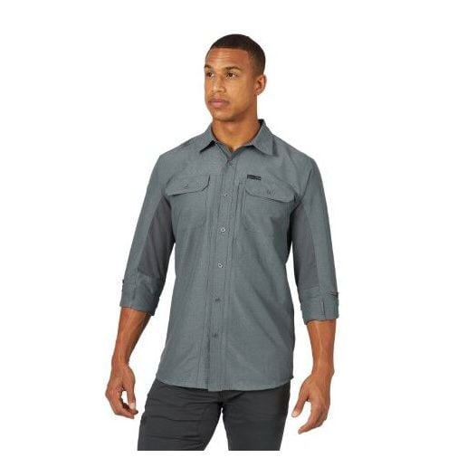 outdoor dress shirts Men's Outdoor Stretch Solid Shirt