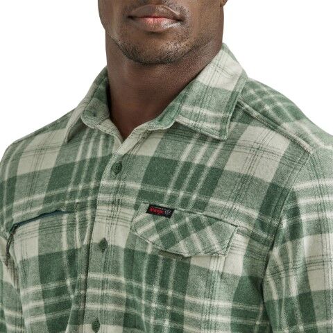 Wrangler Men's ATG X Wrangler Long Sleeve Campsite Shirt in Birch