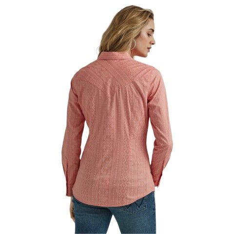 Wrangler Women's Retro Dress Top in Rose