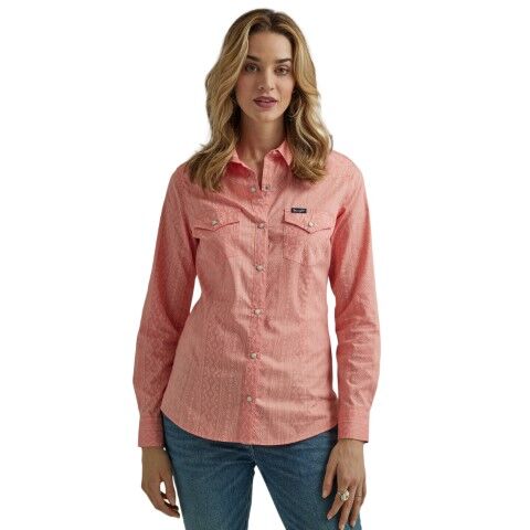 Wrangler Women's Retro Dress Top in Rose