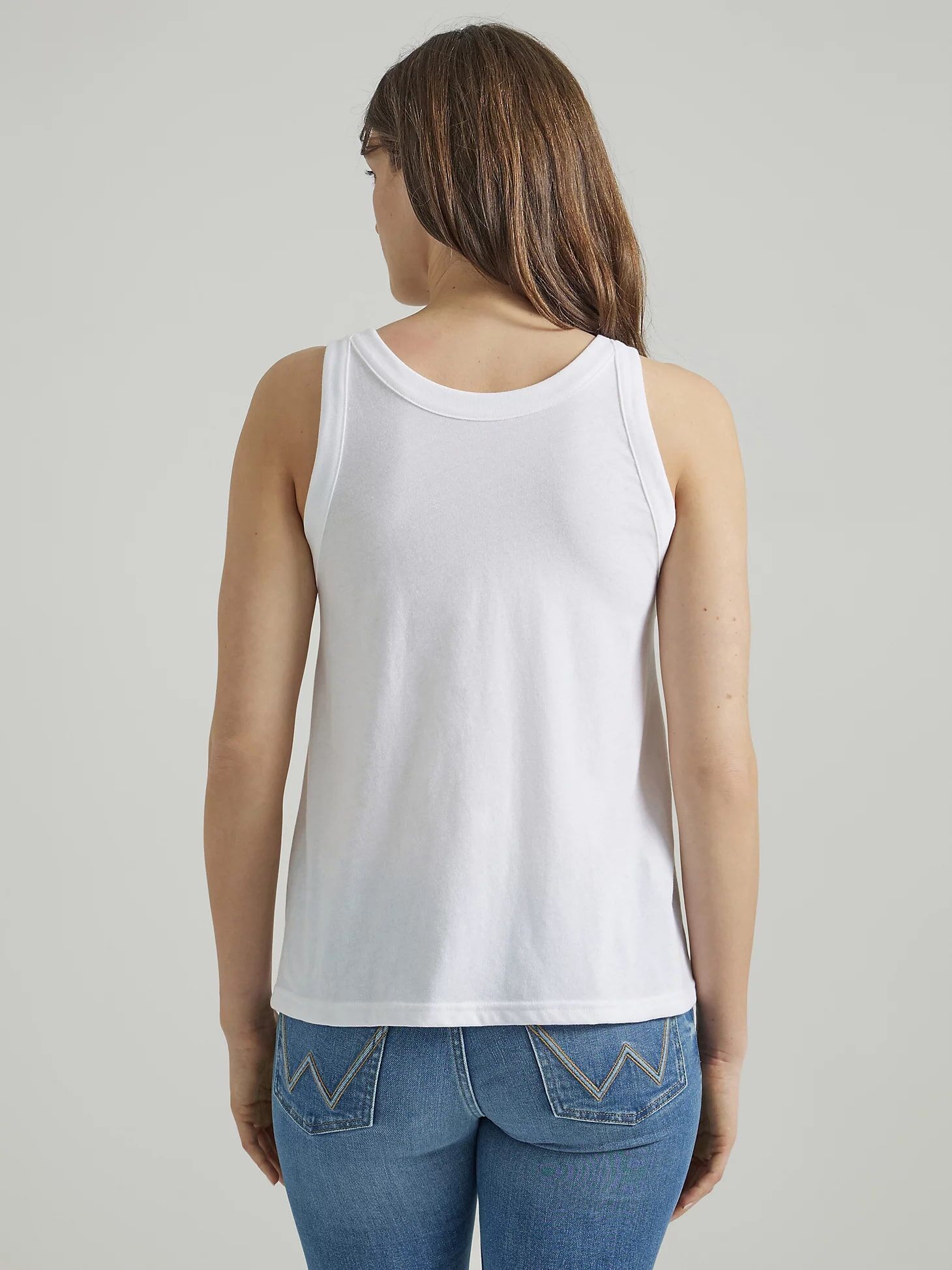 Wrangler Women's Western Goddess Tank in Marshmallow