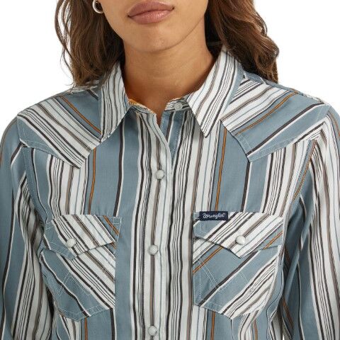 Wrangler Women's Western Dress Snap Shirt