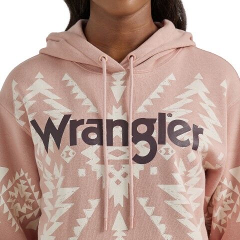 Wrangler Women's Retro Punchy Hoodie in Pink