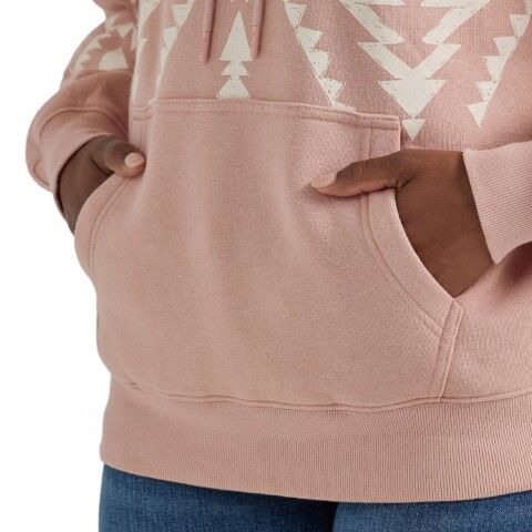 Wrangler Women's Retro Punchy Hoodie in Pink