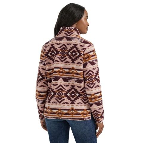 Wrangler Women's Retro Punchy 1/4 Zip Sherpa