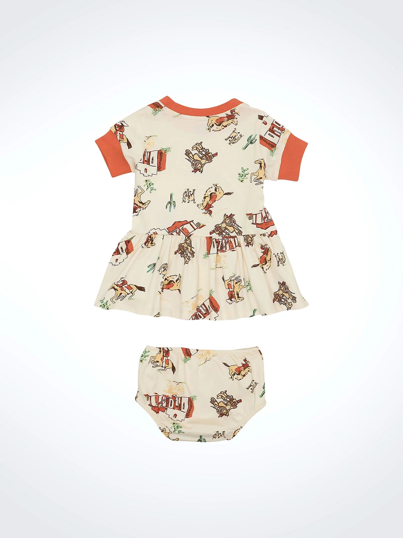 Wrangler Girl's Western Print Drop Waist Dress