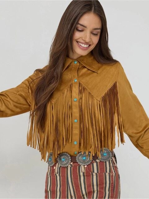 Wrangler Women's Wrangler X Lainey Wilson Fringe Snap Shirt