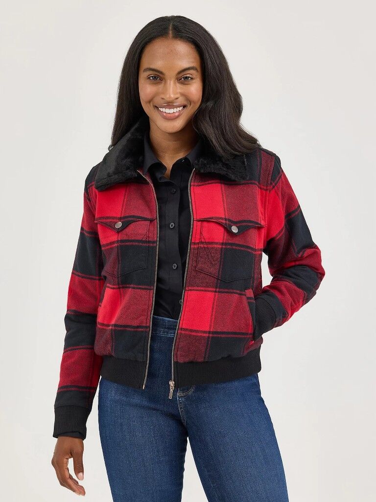 Wrangler Women's Lined Bomber Jacket