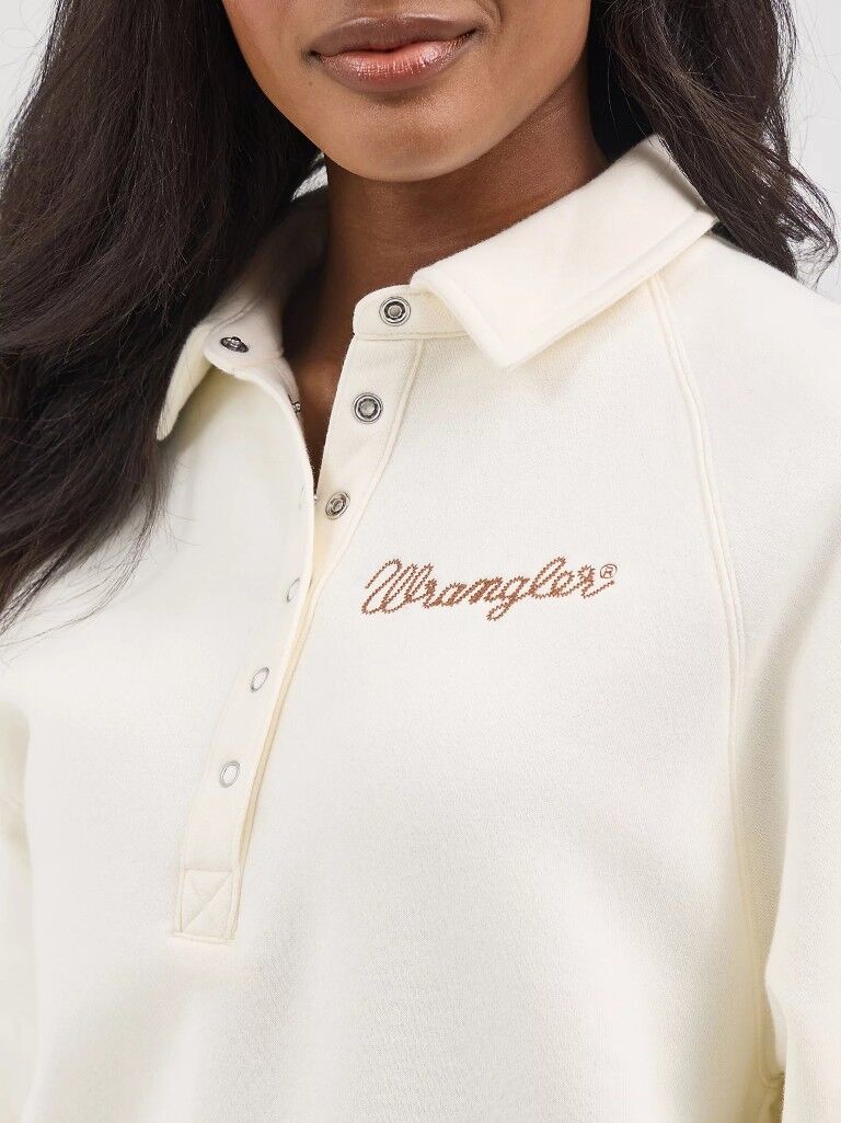 Wrangler Women's Retro Half Snap Collared Pullover