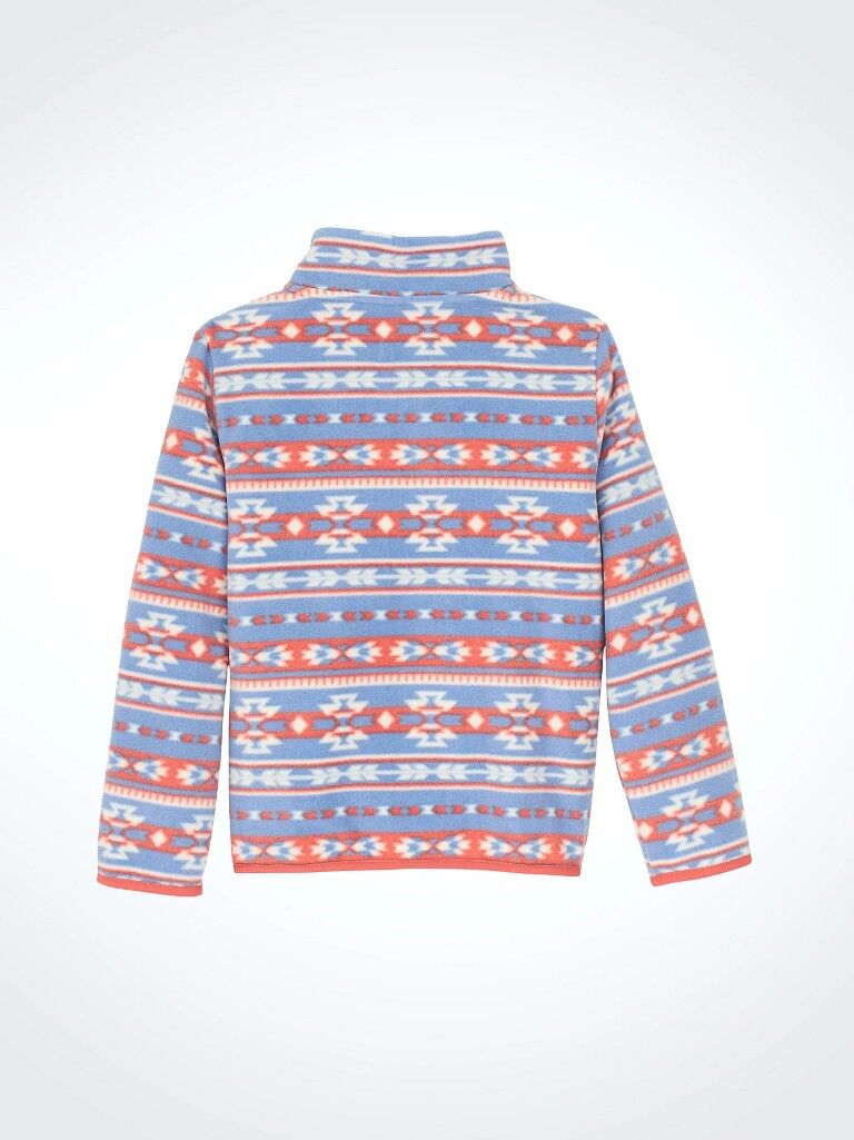 Wrangler Girl's Southwest 1/4 Zip Sherpa Pullover