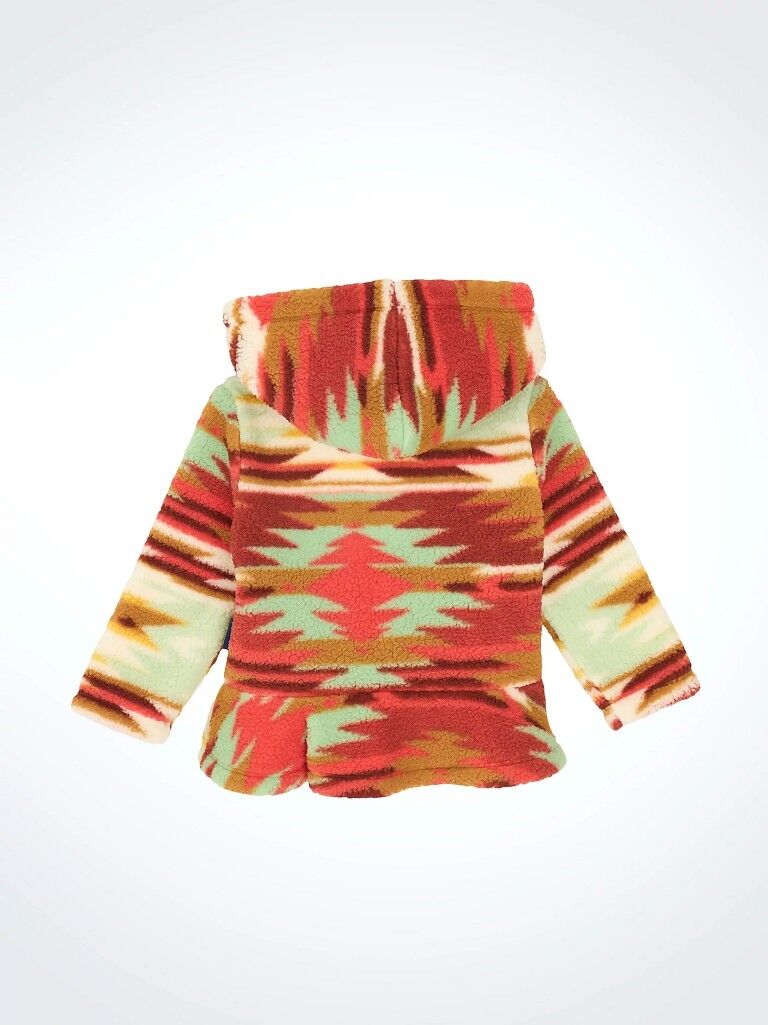 Wrangler Girl's Ruffle Hem Sherpa Zip Jacket