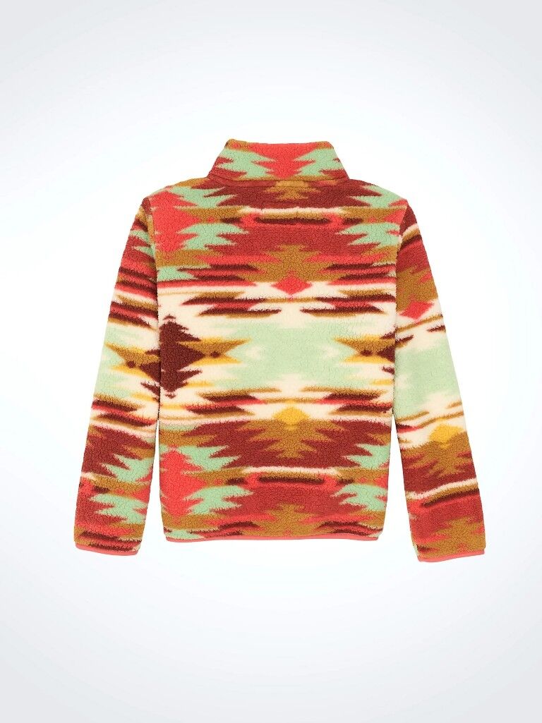 Wrangler Girl's Southwest 1/4 Zip Sherpa Pullover